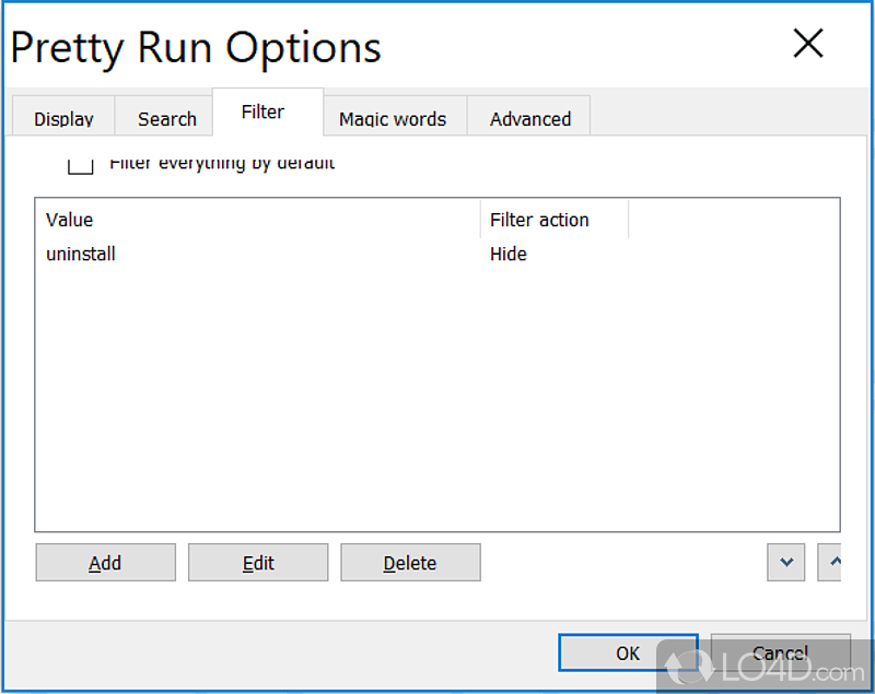 Small addon which improves Windows search functionality - Screenshot of Pretty Run