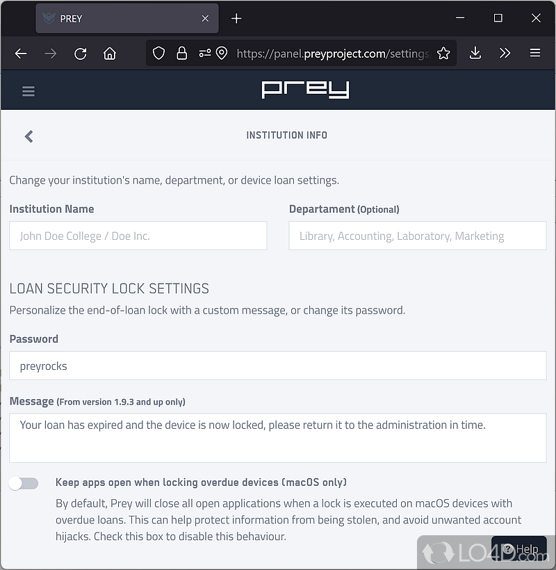 Locate your stolen or misplaced computer - Screenshot of Prey