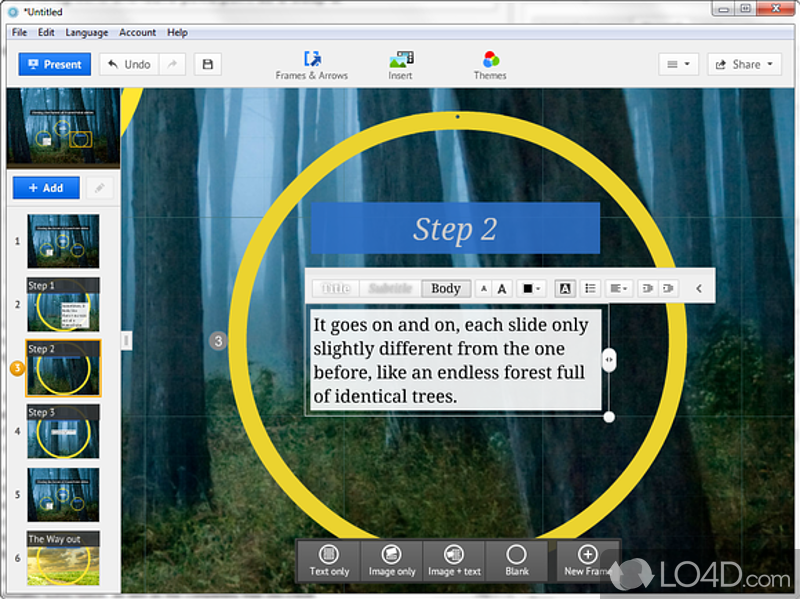 Prezi for Windows: Prezi - Screenshot of Prezi for Windows