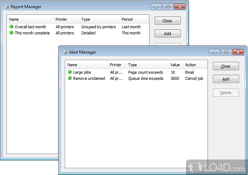Powerful print manager for corporate networks - Screenshot of Print Inspector