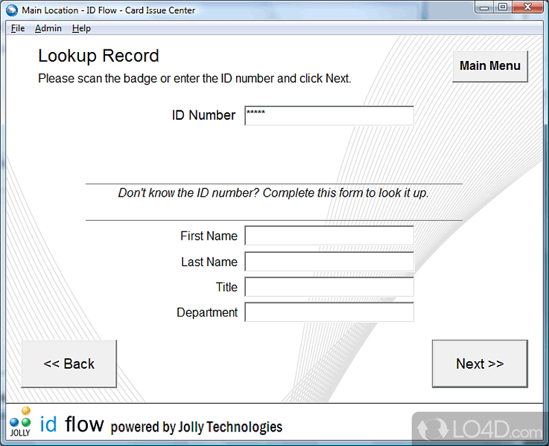 ID Flow Photo ID Card Software screenshot