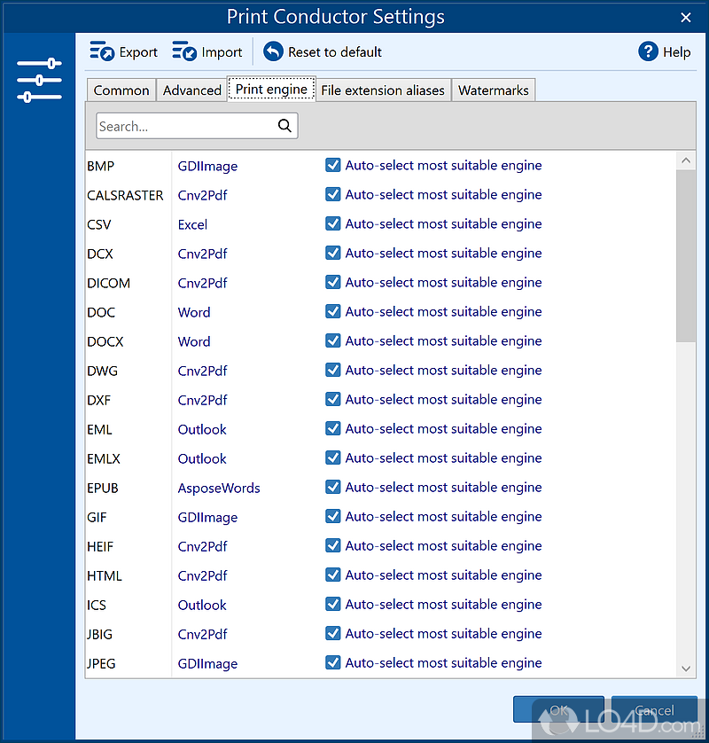 Print your documents in batch mode - Screenshot of Print Conductor