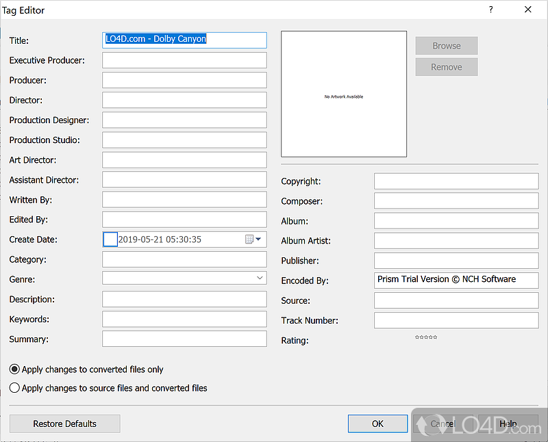 Convert AVI MP4 WMV MOV MPEG FLV and other video file formats - Screenshot of Prism Video File Converter