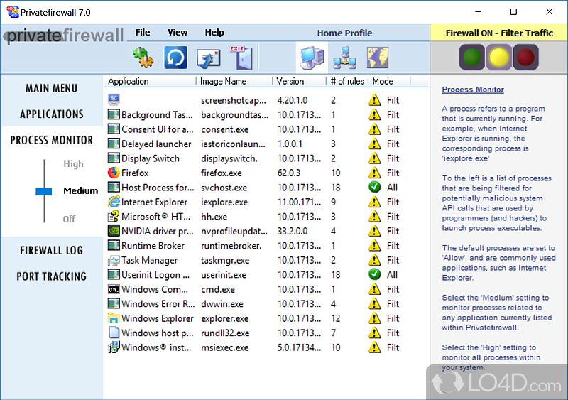 Needs to be handled with caution - Screenshot of PrivateFirewall