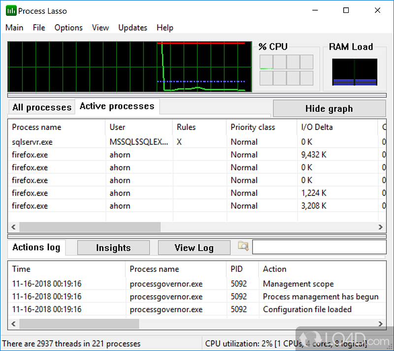 Process Lasso Pro 12.4.0.44 download the new version for windows