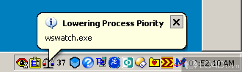 Reduce the priority of high-CPU usage processes - Screenshot of Process Tamer
