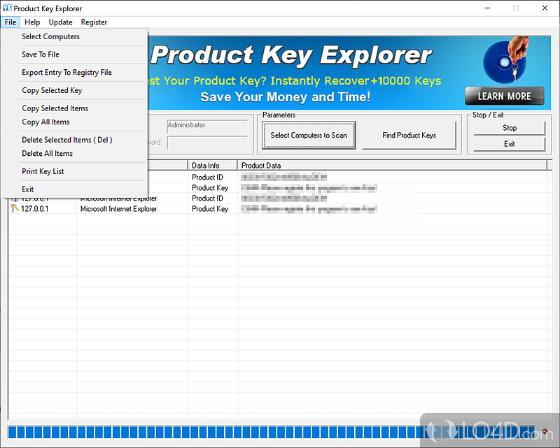 Lost your program key? Don't panic, there's a solution - Screenshot of Product Key Explorer