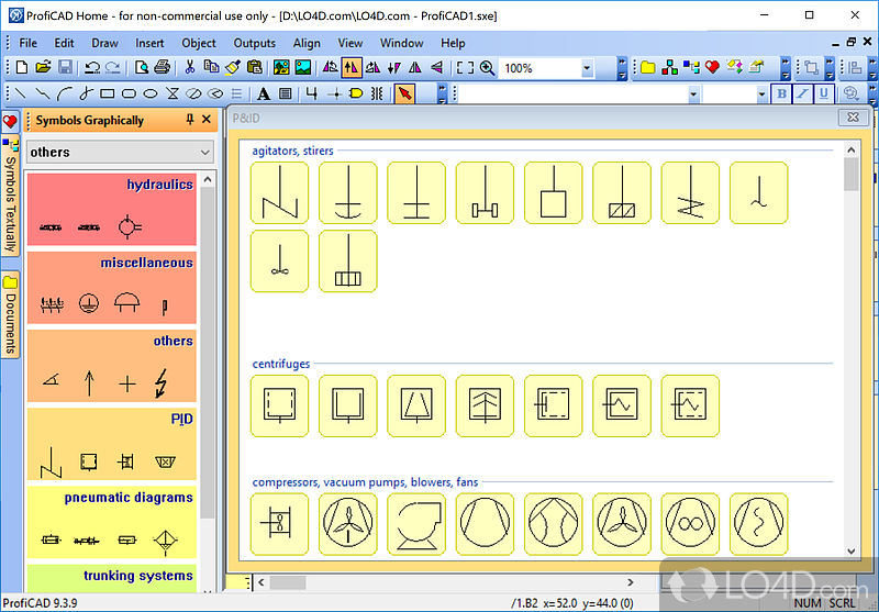 Make electronic diagrams - Screenshot of ProfiCAD