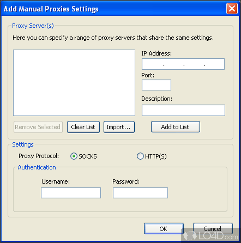 Force Programs to use a proxy at socet level - Screenshot of Proxy Firewall