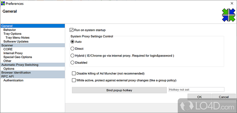 Proxy Switcher automatically switching among multiple available proxy servers - Screenshot of Proxy Switcher Standard