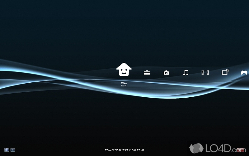 PS3 Theme for Windows XP: User interface - Screenshot of PS3 Theme for Windows XP