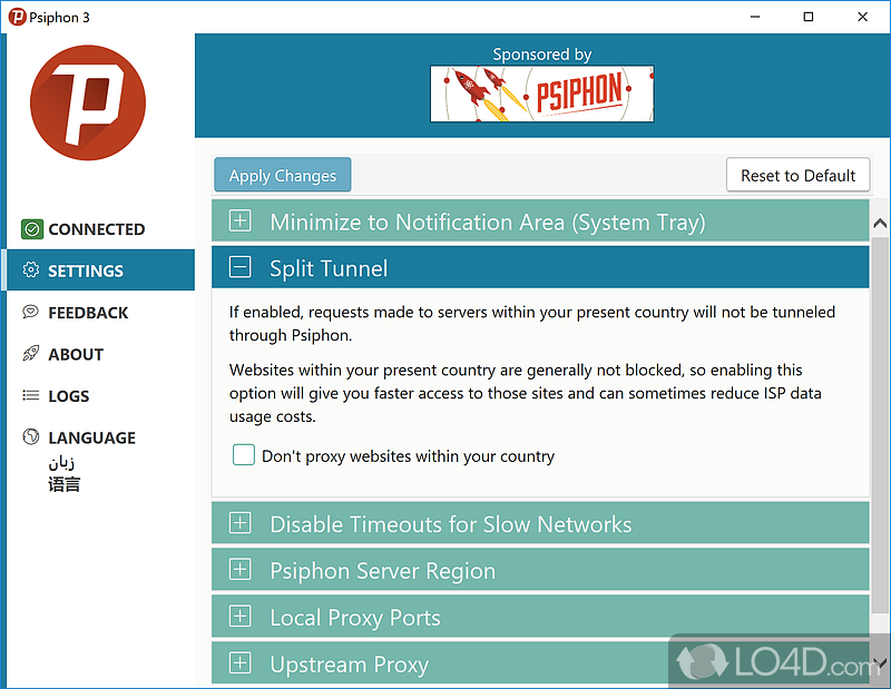 Psiphon VPN 3.180 instal the new