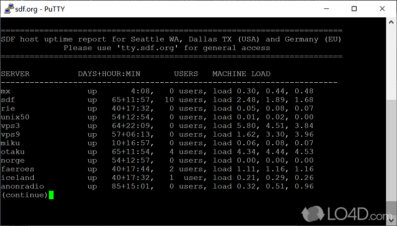 A functional terminal emulator for Linux systems - Screenshot of PuTTY