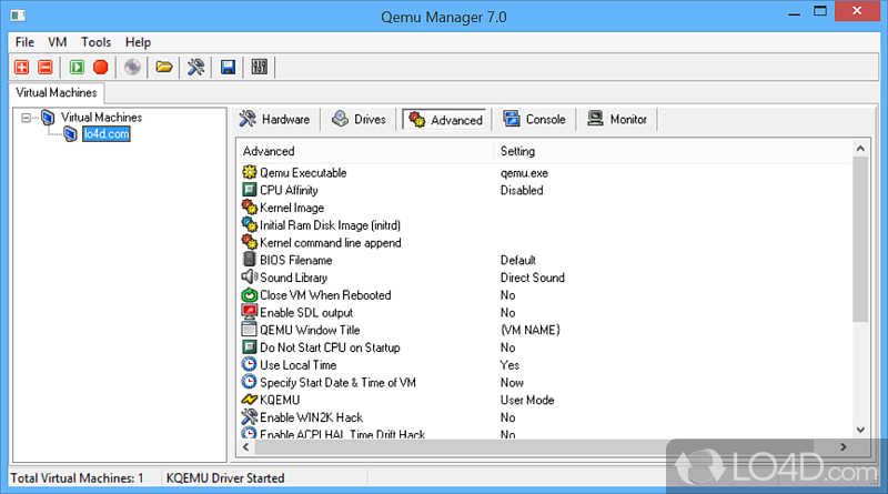 Qemu Manager screenshot