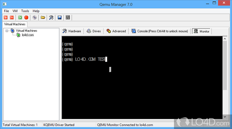 Qemu Manager screenshot