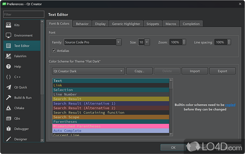 Desktop to Embedded - Screenshot of Qt Creator