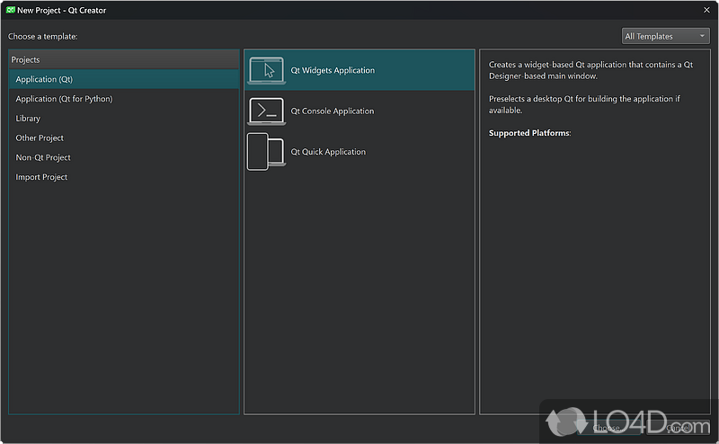 Beyond the Code Design and Create - Screenshot of Qt Creator