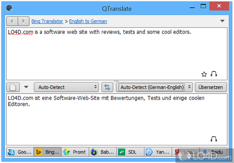 Translating programs. QTRANSLATE. QTRANSLATE 6.8.0.1. QTRANSLATE Portable. QTRANSLATE.6.7.2.