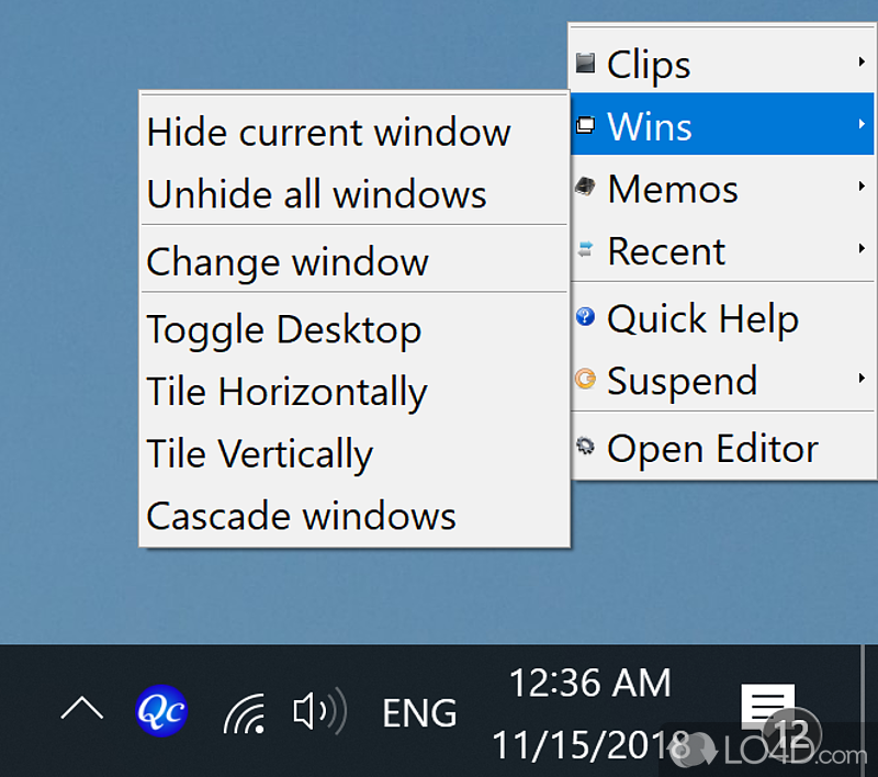 Create shortcuts for any file - Screenshot of Quick Cliq