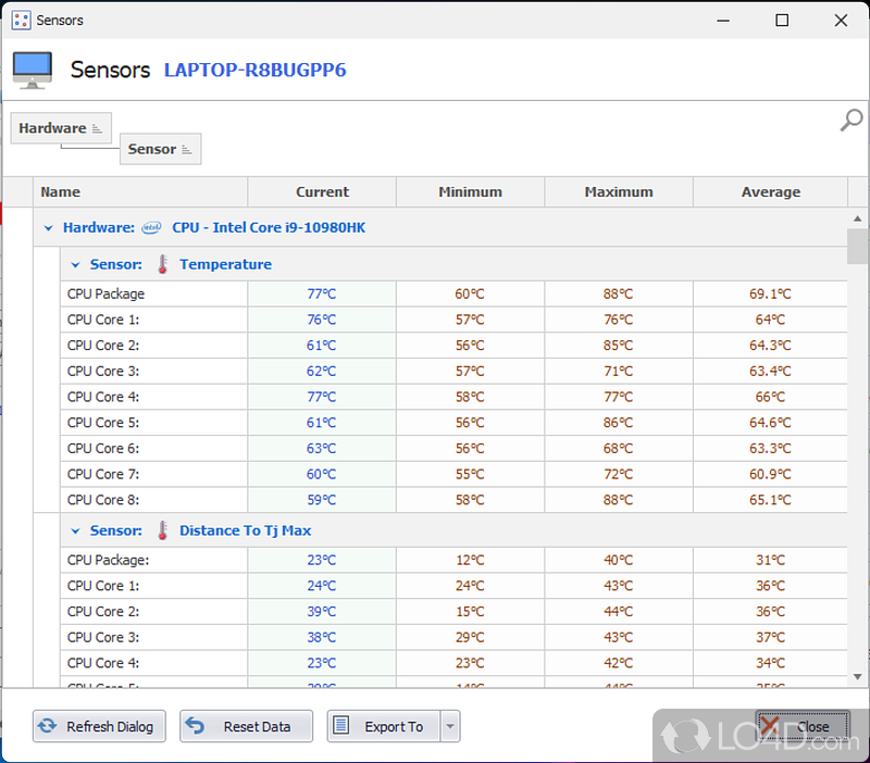 Allows you to adjust the number of cores running and CPU speed - Screenshot of Quick CPU