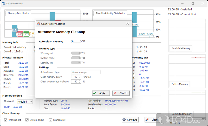 CPU monitor and optimization tool for PC - Screenshot of Quick CPU