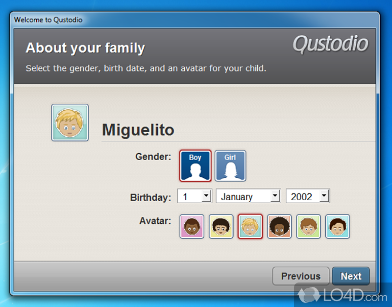 Easily configure a set of restrictions - Screenshot of Qustodio