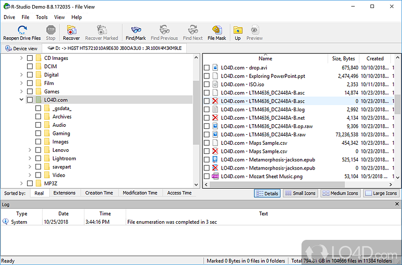 Data recovery software renowned for its ability to recover mission-critical data - Screenshot of R-Studio