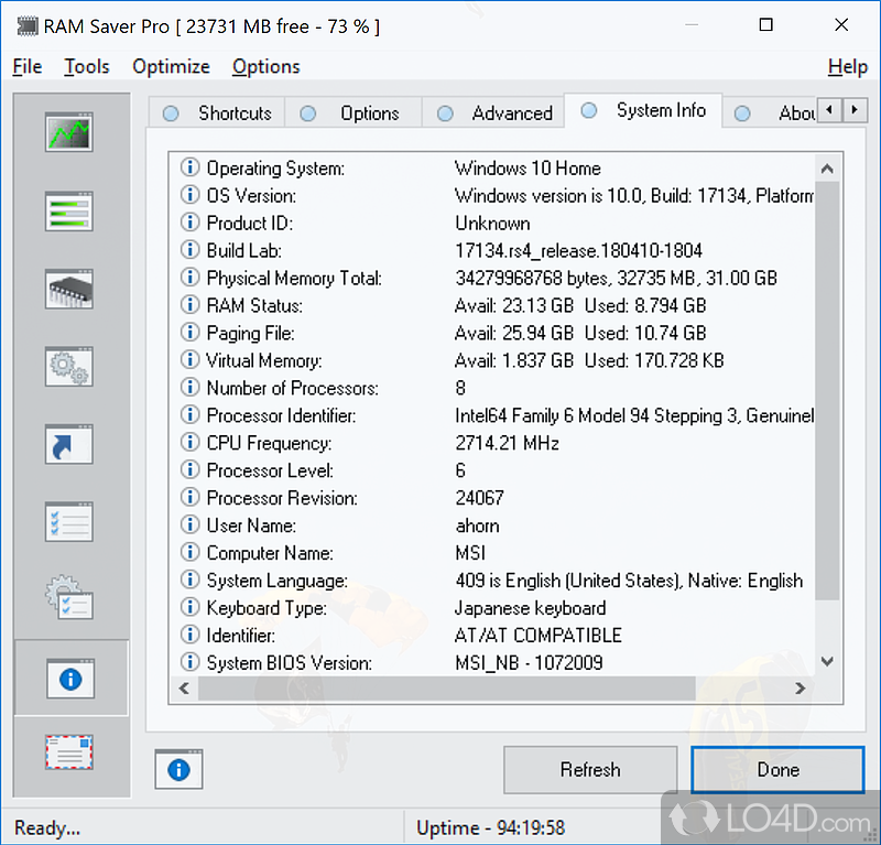RAM Saver Professional 23.7 free instals