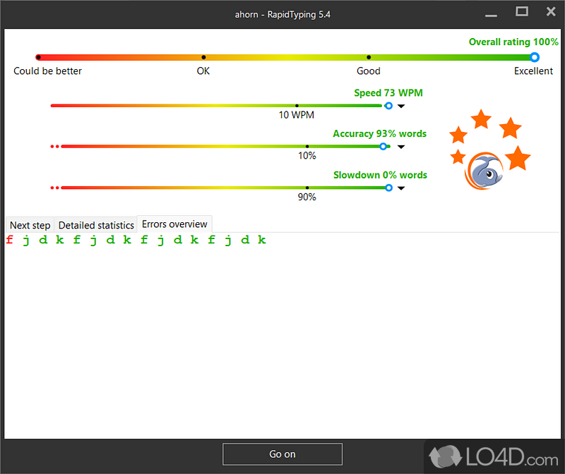 Rapid Typing Tutor: RapidTyping - Screenshot of Rapid Typing Tutor