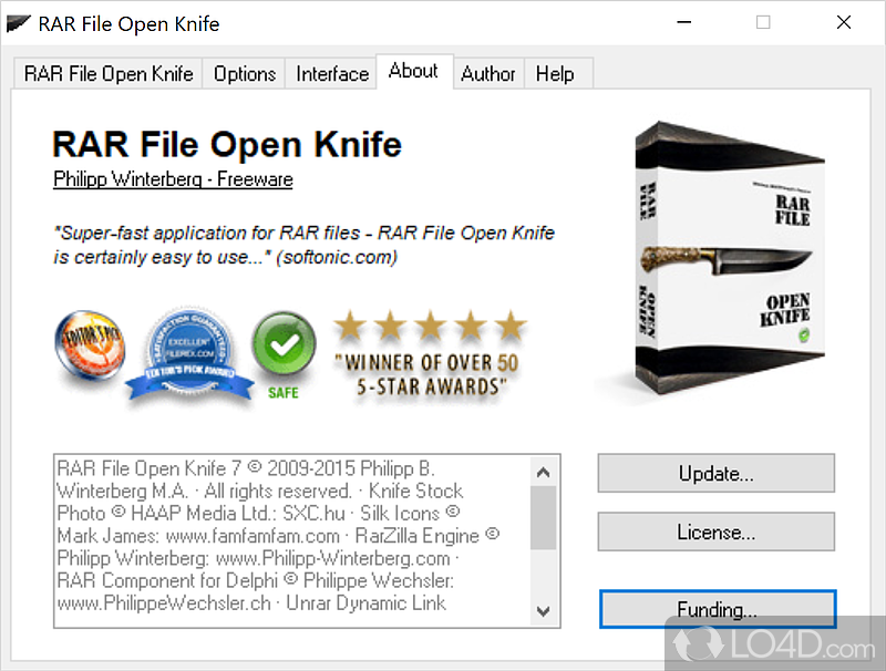 RAR File Open Knife: Easy to use - Screenshot of RAR File Open Knife
