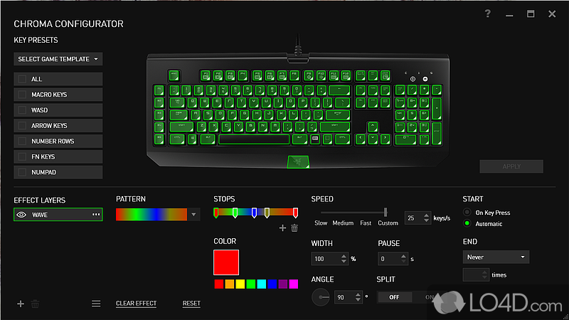 Powerful utility that will make it possible for you to easily setup the custom settings - Screenshot of Razer Synapse