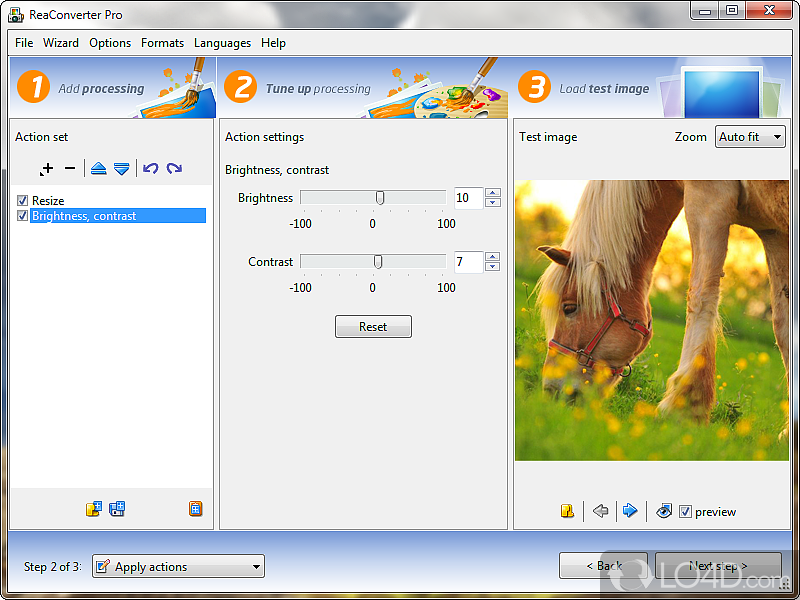 ReaConverter: User interface - Screenshot of ReaConverter