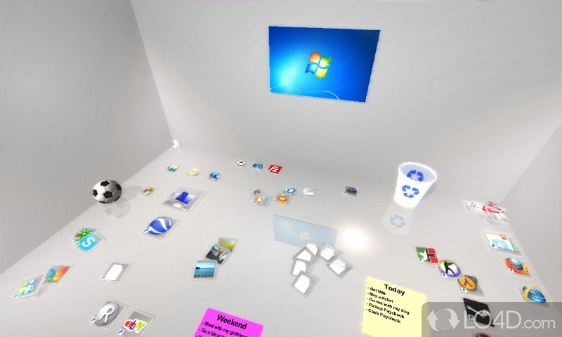 Real Desktop: User interface - Screenshot of Real Desktop