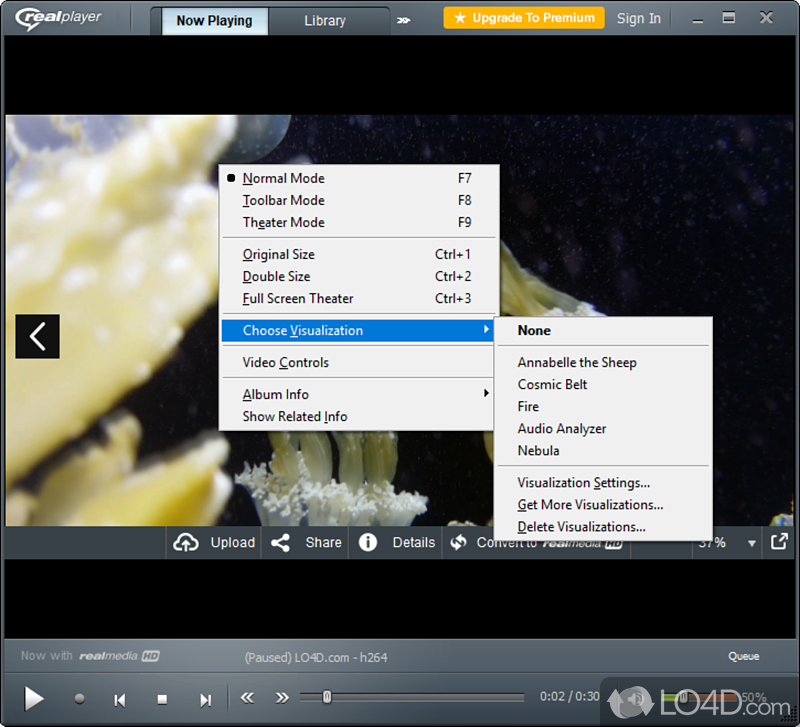 Create your own video library on the cloud and use it wherever you are - Screenshot of RealPlayer