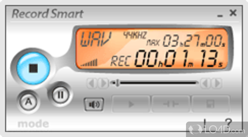 Record Smart: User interface - Screenshot of Record Smart