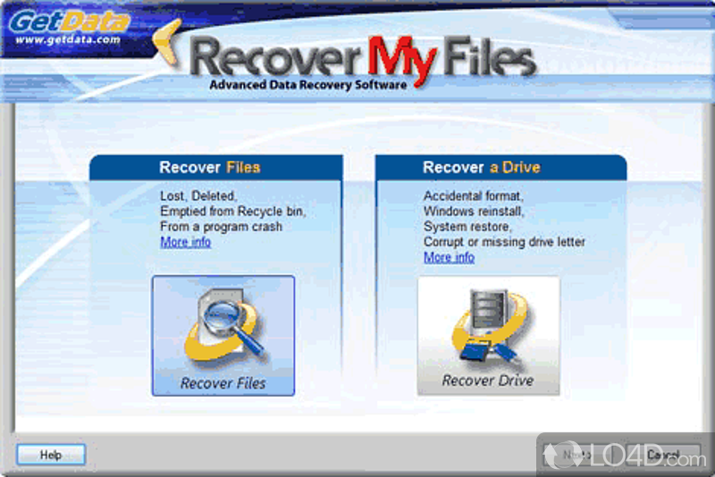 Recover My Files: Performance - Screenshot of Recover My Files