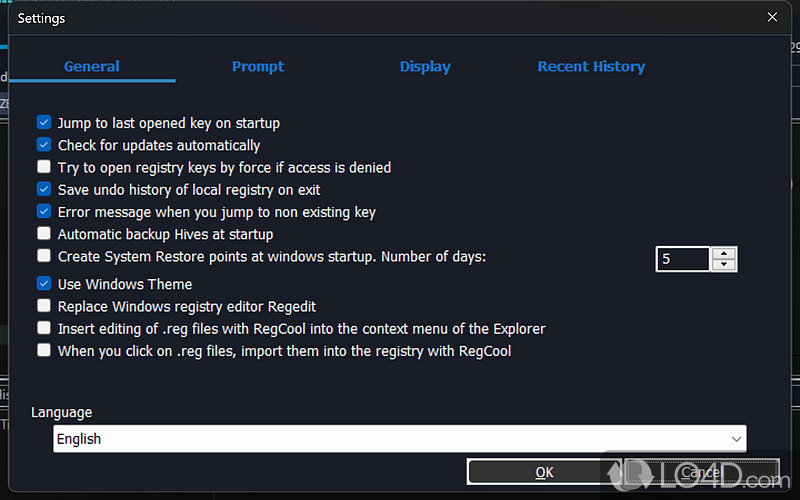 Advanced registry editor for Windows PC - Screenshot of RegCool