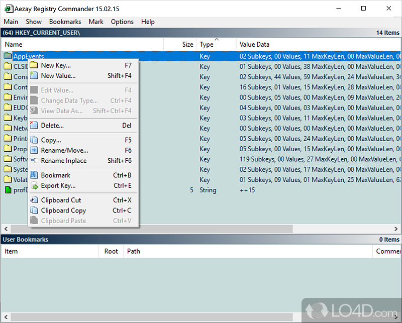 Free and portable registry editor - Screenshot of Registry Commander