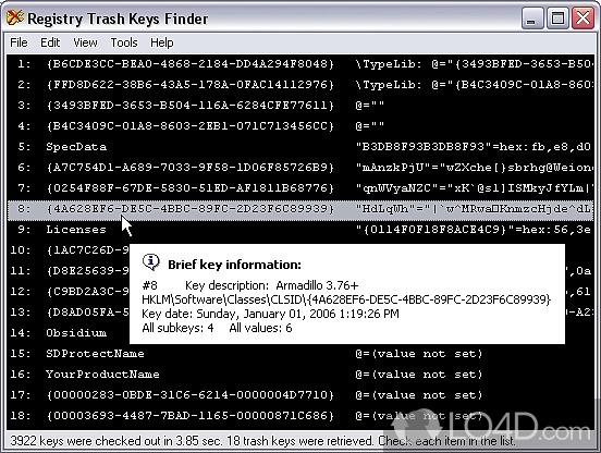 Registry Trash Keys Finder - Download