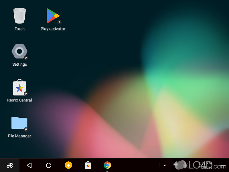 Enjoy a streamlined Android environment and take advantage of all the specific apps and features available - Screenshot of Remix OS