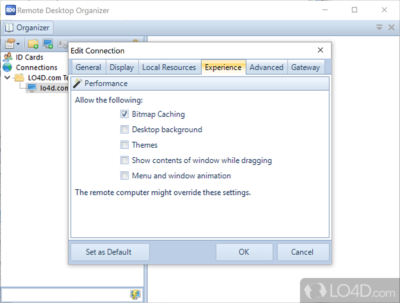 Remote Desktop Organizer screenshot