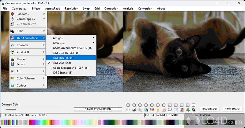 Photo enhancing effects - Screenshot of RetroEditor