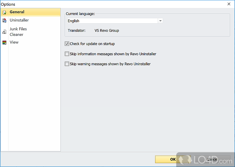 Easy-to-trigger actions - Screenshot of Revo Uninstaller