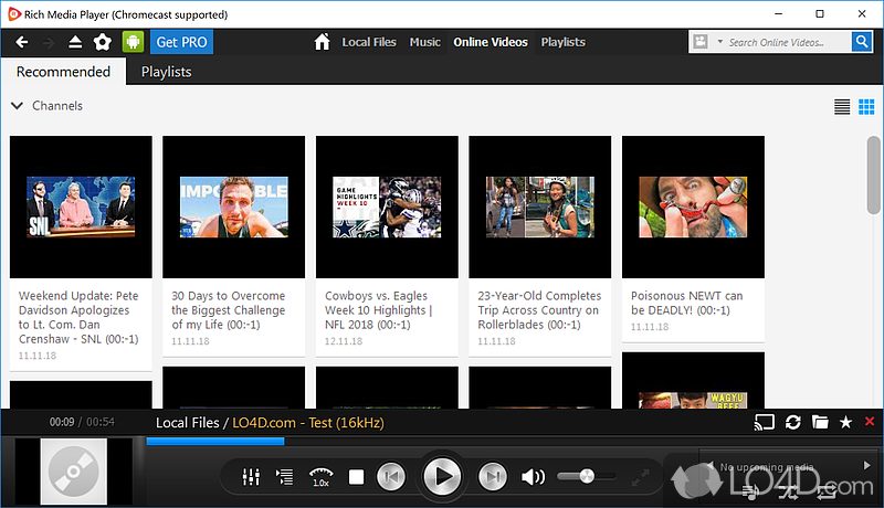 Rich Media Player screenshot