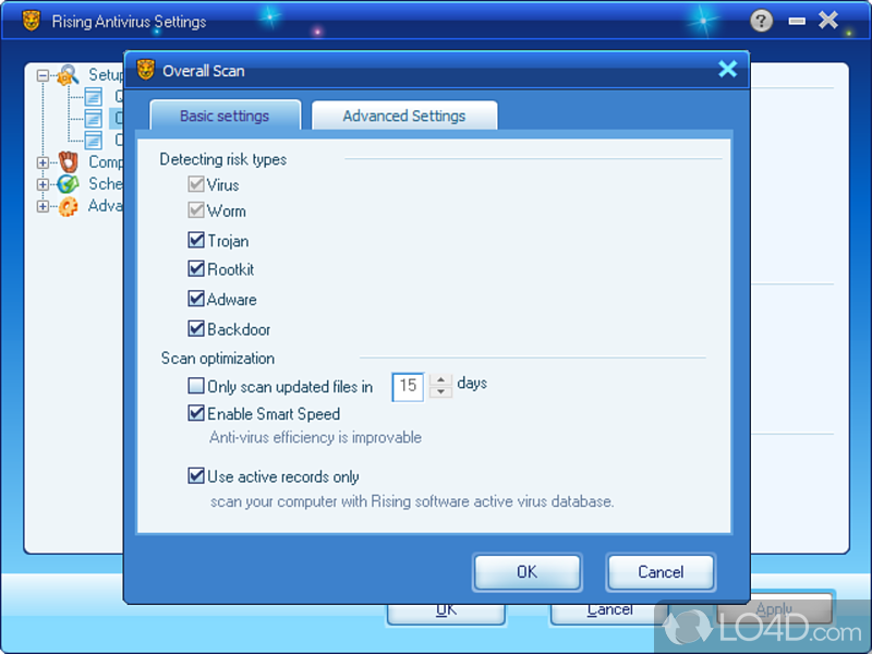 Rising Antivirus Free Edition: User interface - Screenshot of Rising Antivirus Free Edition