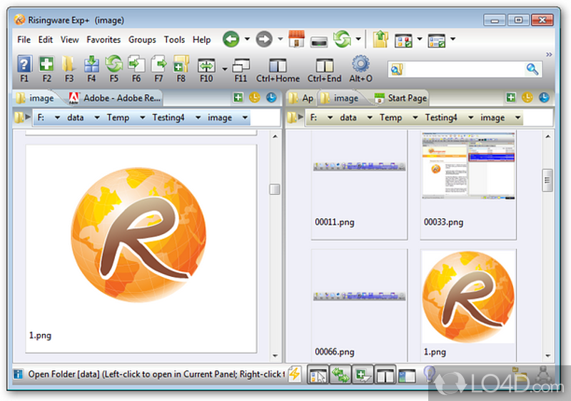 Risingware Exp+ Free: User interface - Screenshot of Risingware Exp+ Free