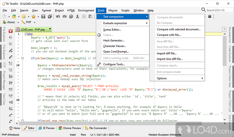 Aims to make HTML coding simpler - Screenshot of RJ TextEd