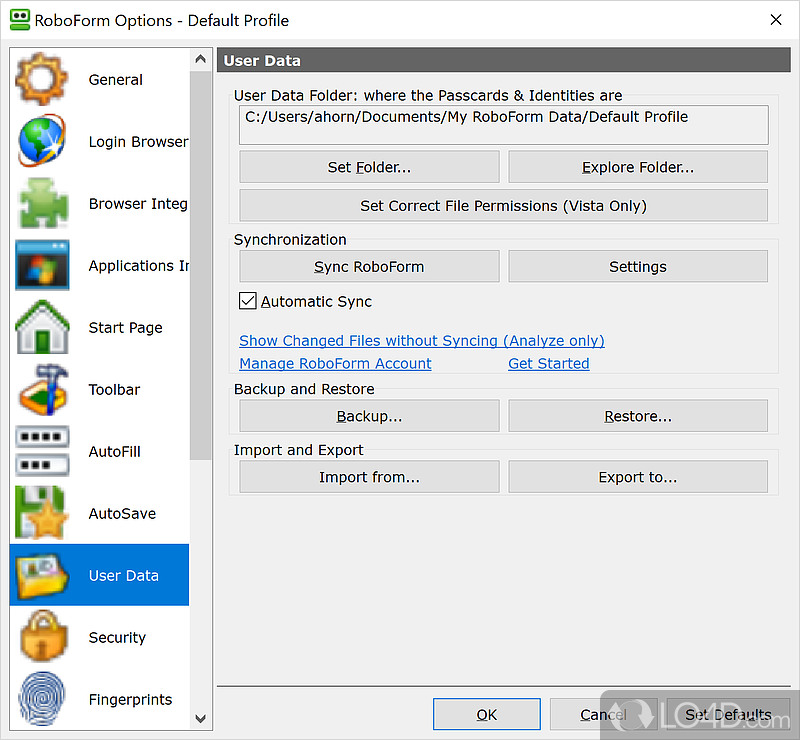 Password Manager & Form Filler has been saving time and making life easier - Screenshot of RoboForm