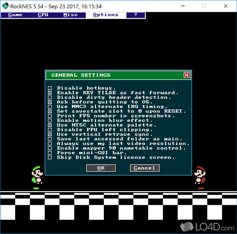 RockNES: User interface - Screenshot of RockNES