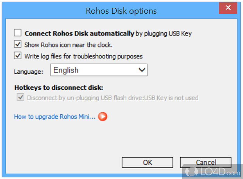 Rohos Mini Drive: Flexible features - Screenshot of Rohos Mini Drive